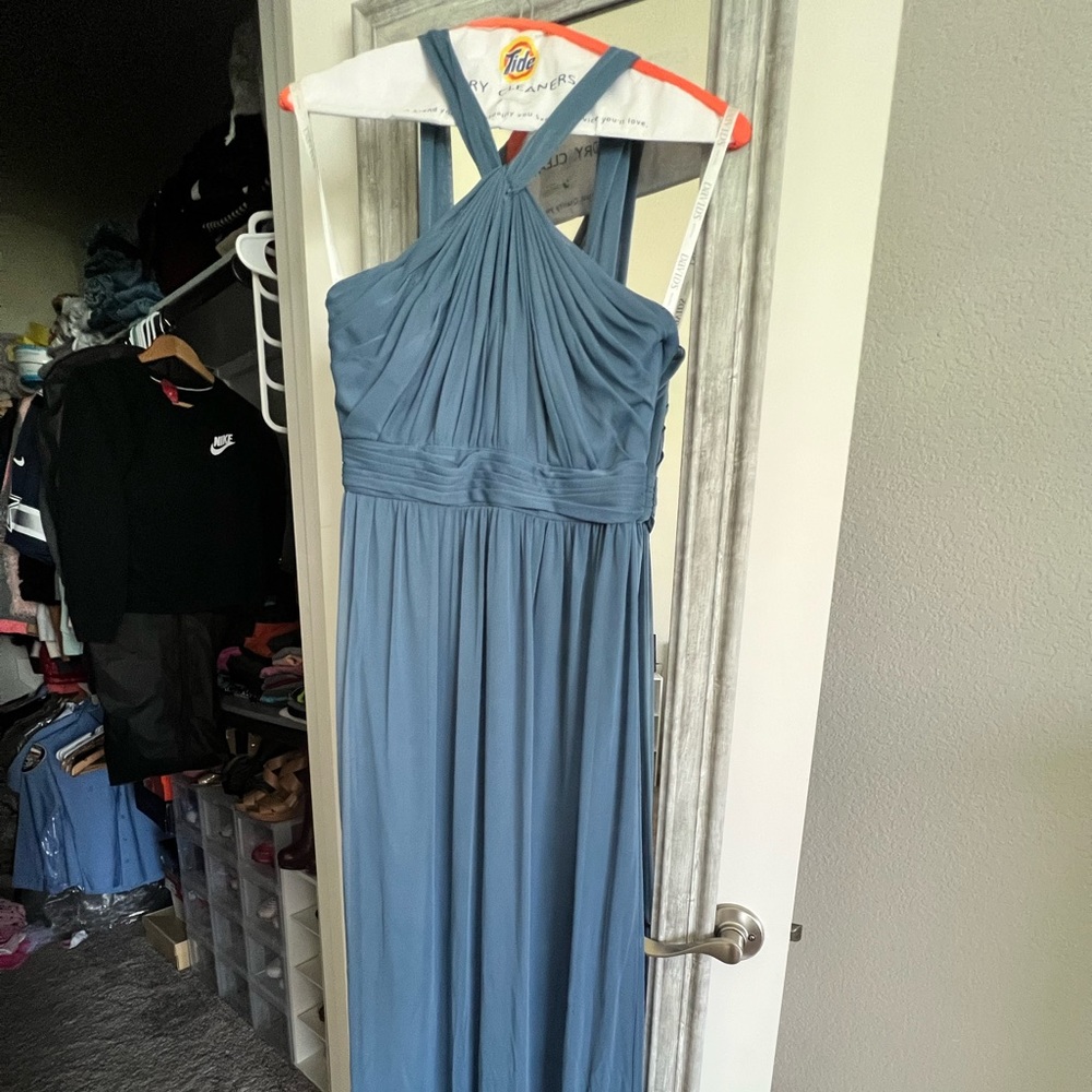 Light blue girls bridesmaid dress size 16
